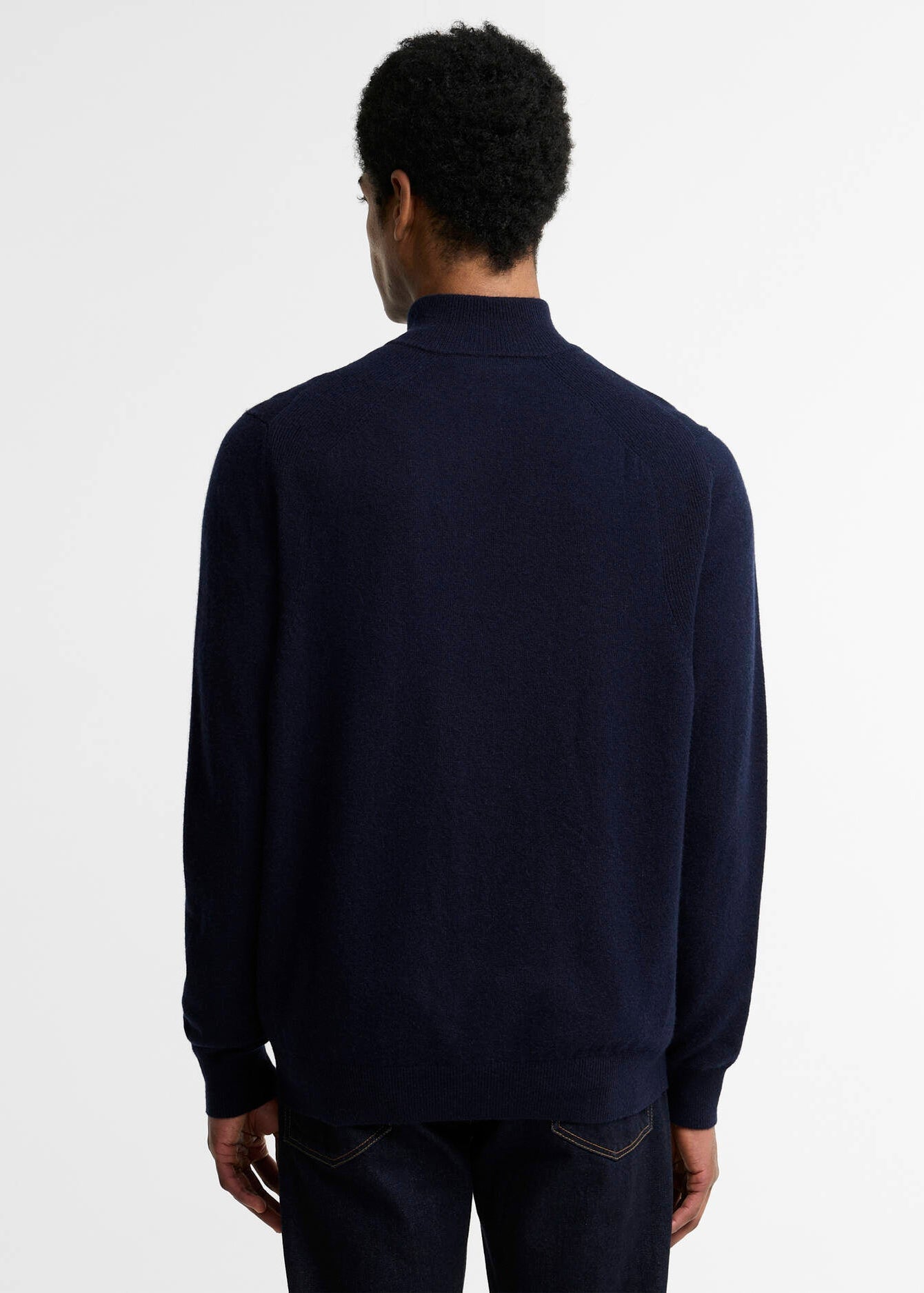 Barbour RonsonTartan Trim Half Zip  Navy