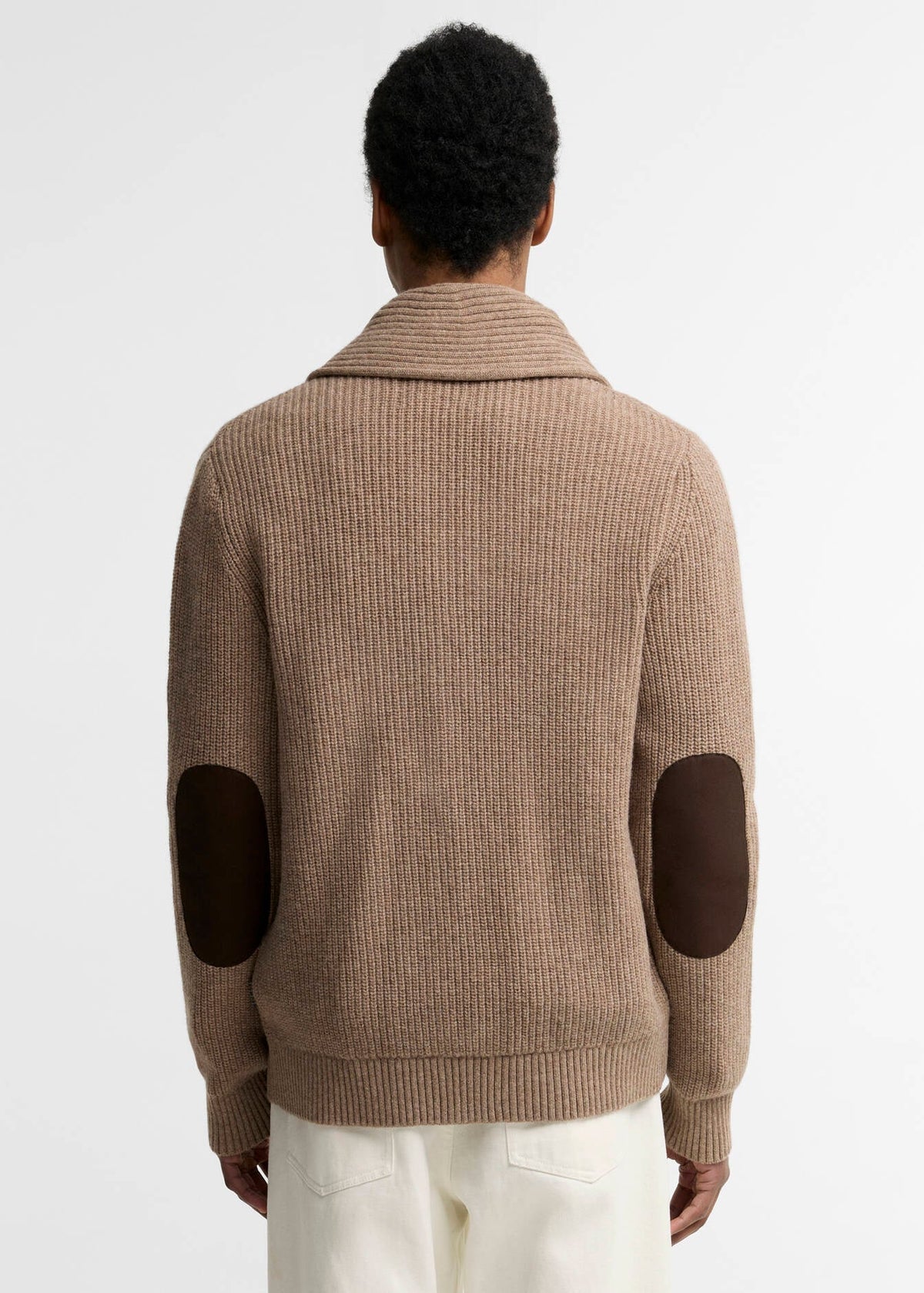 Barbour hartland Knitted Shawl Neck Cardigan Stone