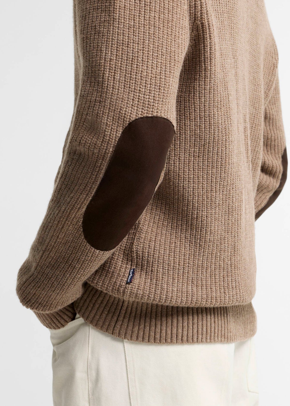 Barbour hartland Knitted Shawl Neck Cardigan Stone