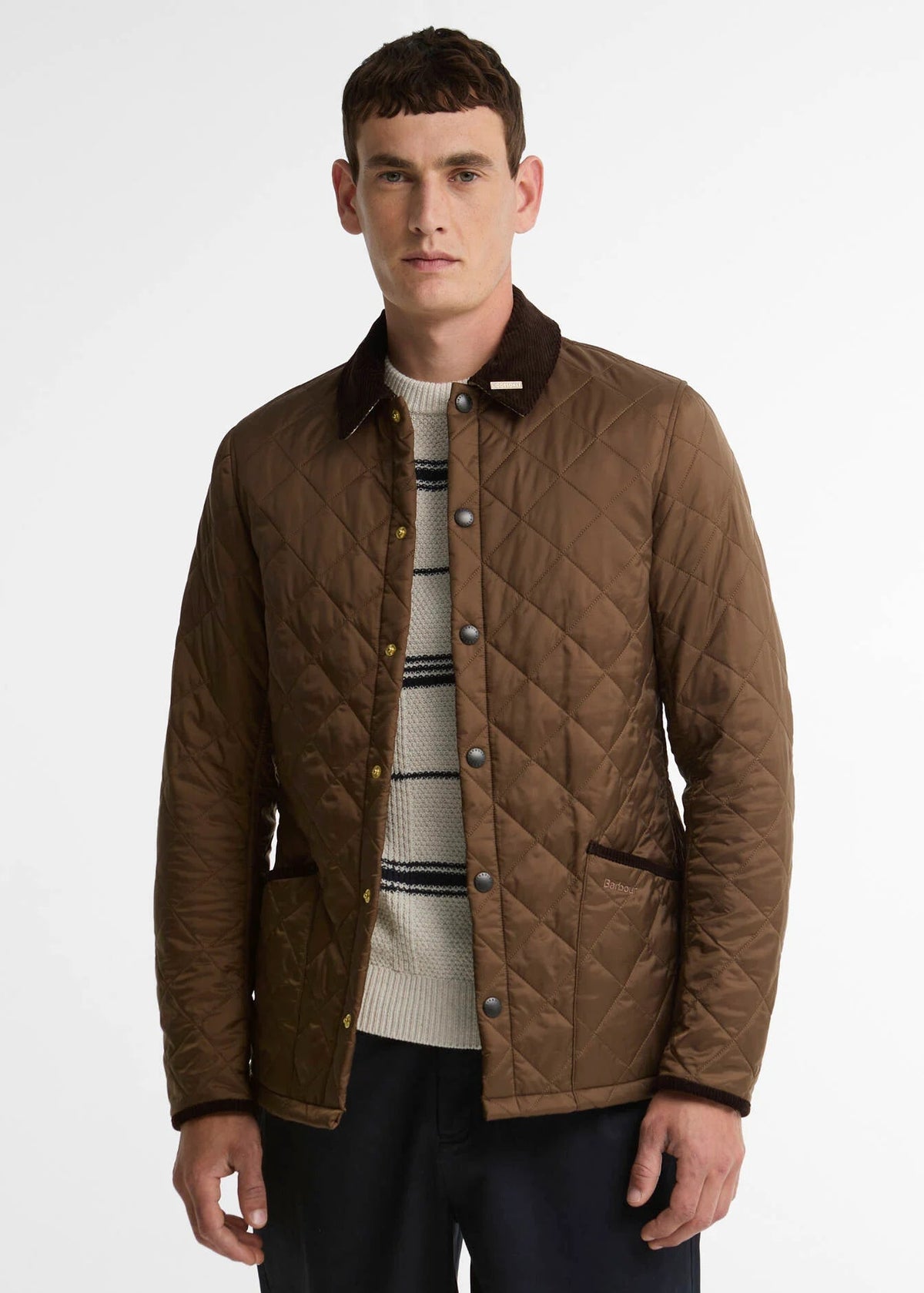 Barbour Icons Heritage Quilted Jacket Bitter Choco