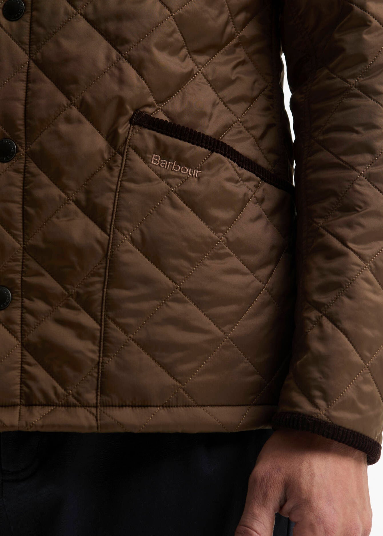Barbour Icons Heritage Quilted Jacket Bitter Choco