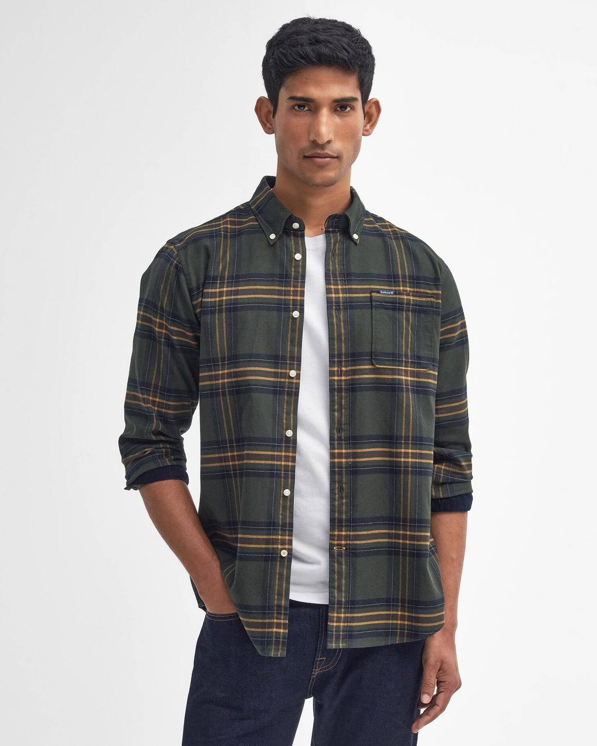 Barbour Portdown TS Checked shirt Olive