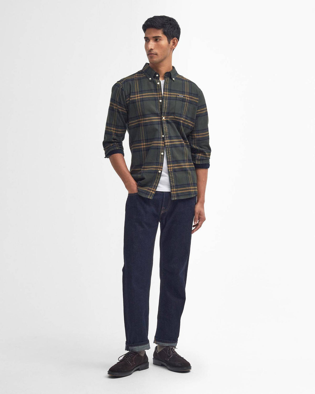 Barbour Portdown TS Checked shirt Olive