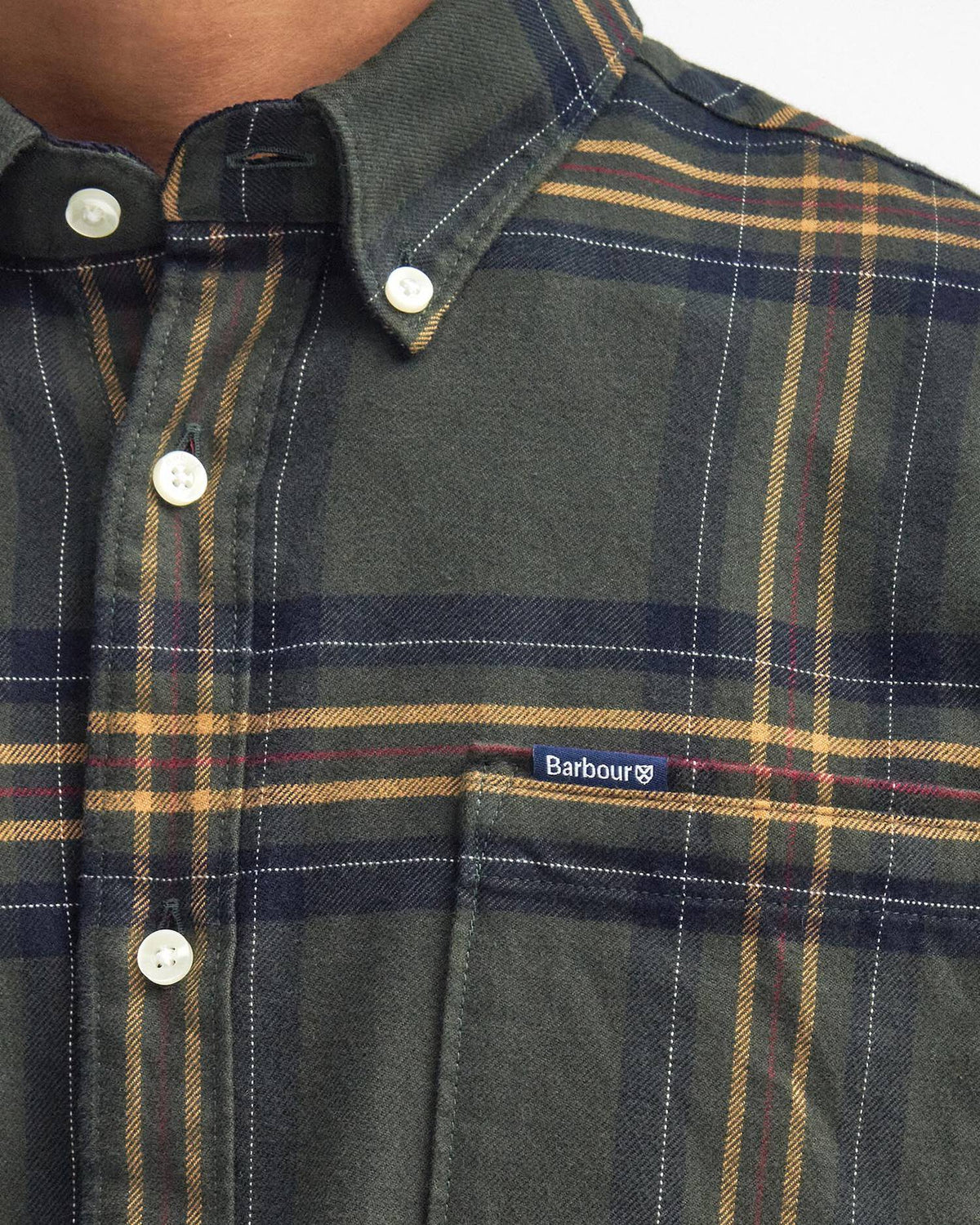 Barbour Portdown TS Checked shirt Olive
