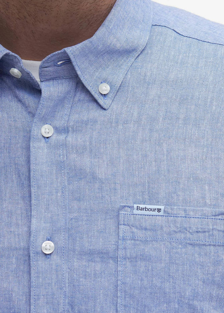 Barbour Nelson Tailored Shirt Sky Blue