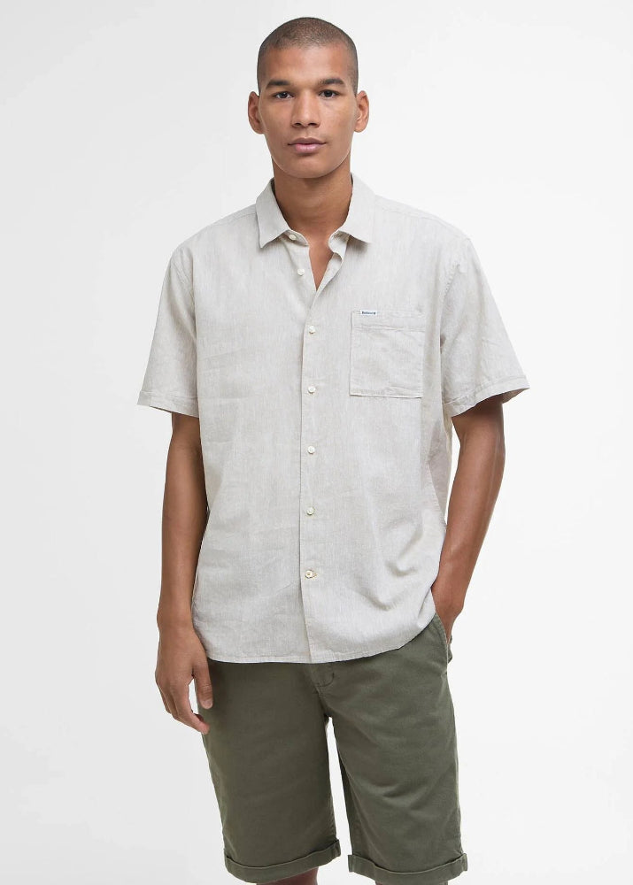 Barbour Nelsson SS Summer Shirt Stone