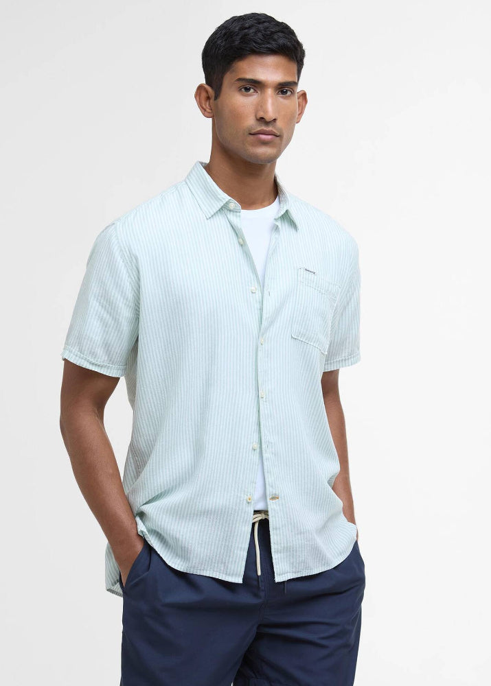 Barbour DeerPark Striped Summer Fit shirt Pale App