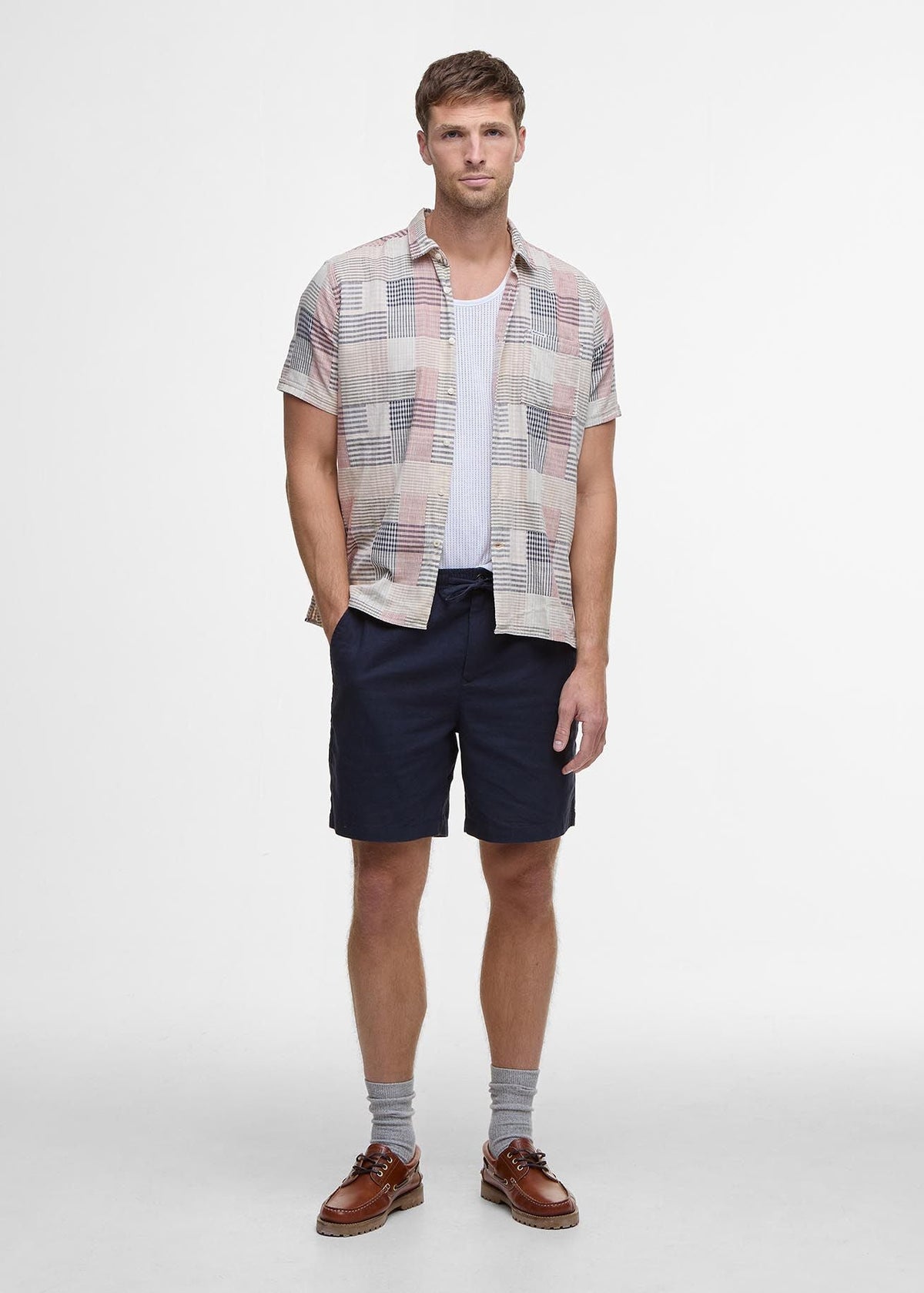 Barbour Oakshore Summer Shirt Washed Stone