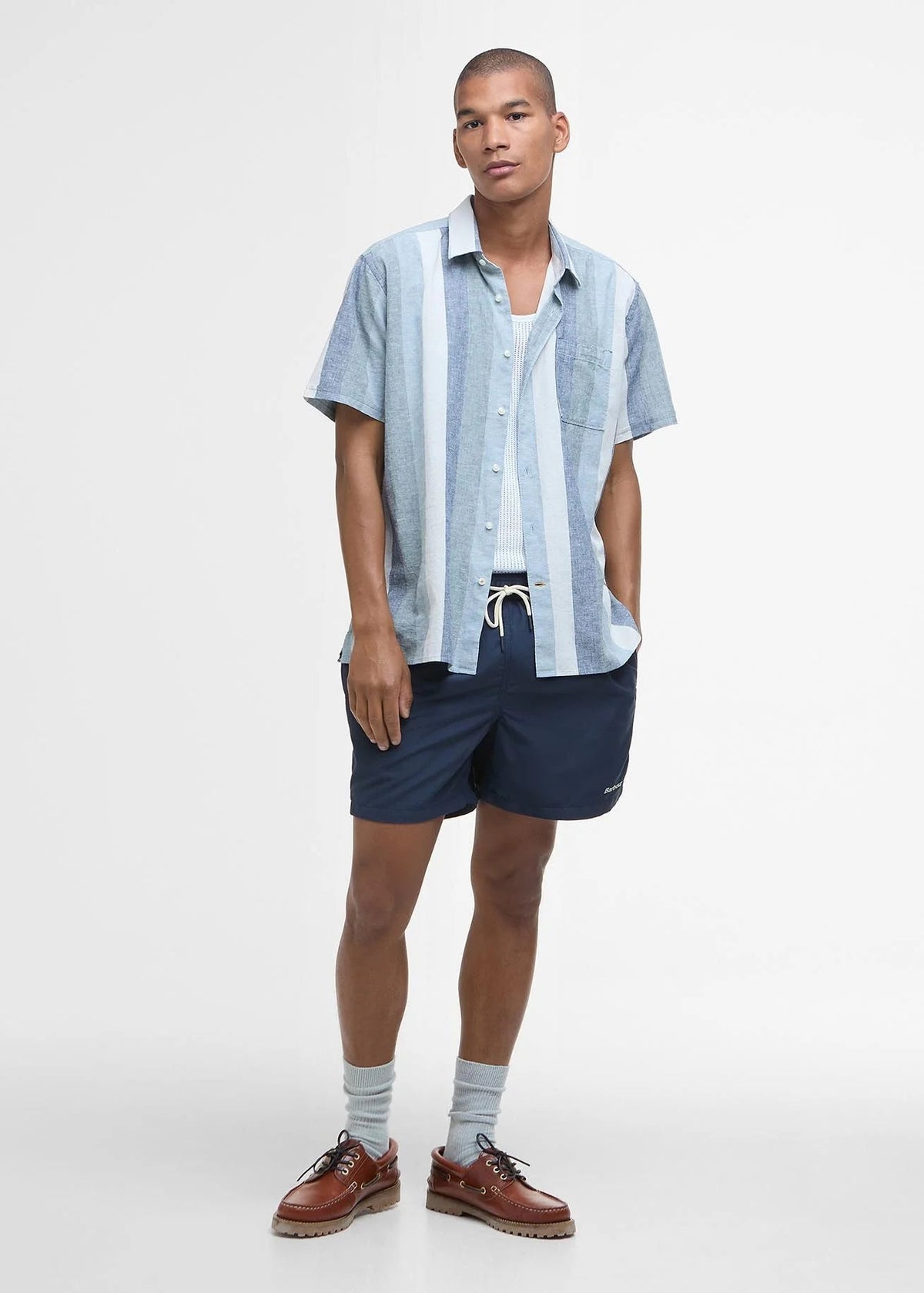 Barbour Portwell Summer Shirt Navy