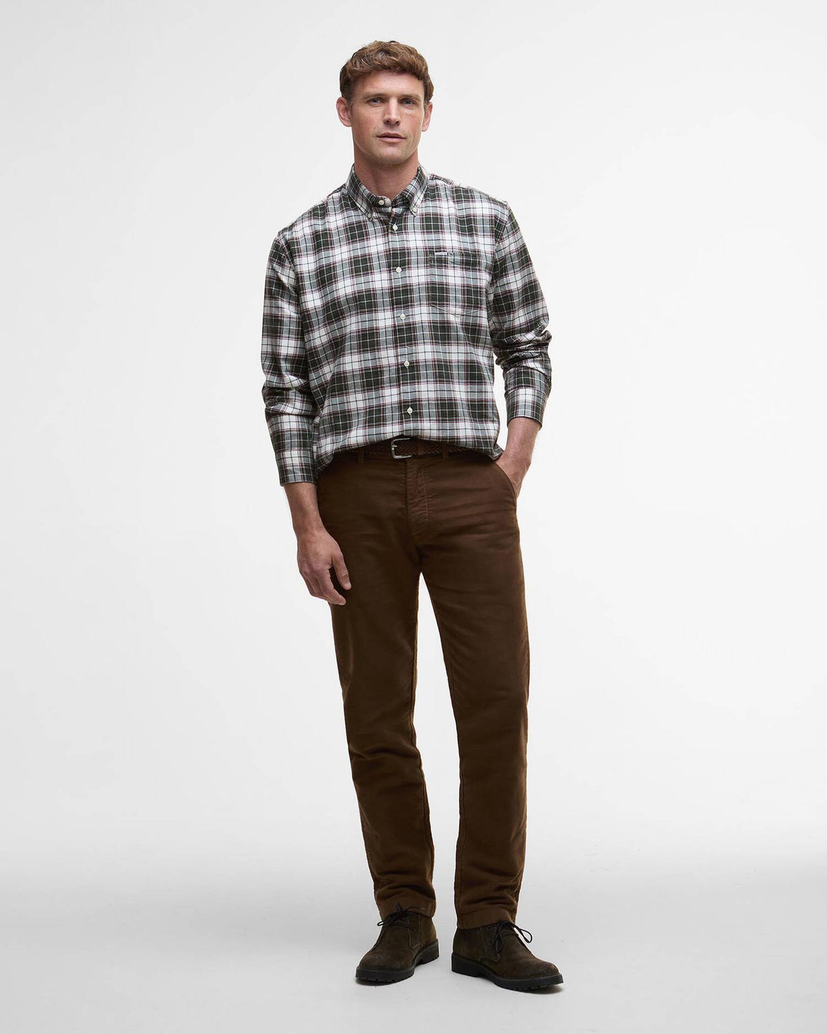 Barbour Telfield Shirt Regular Fit Olive