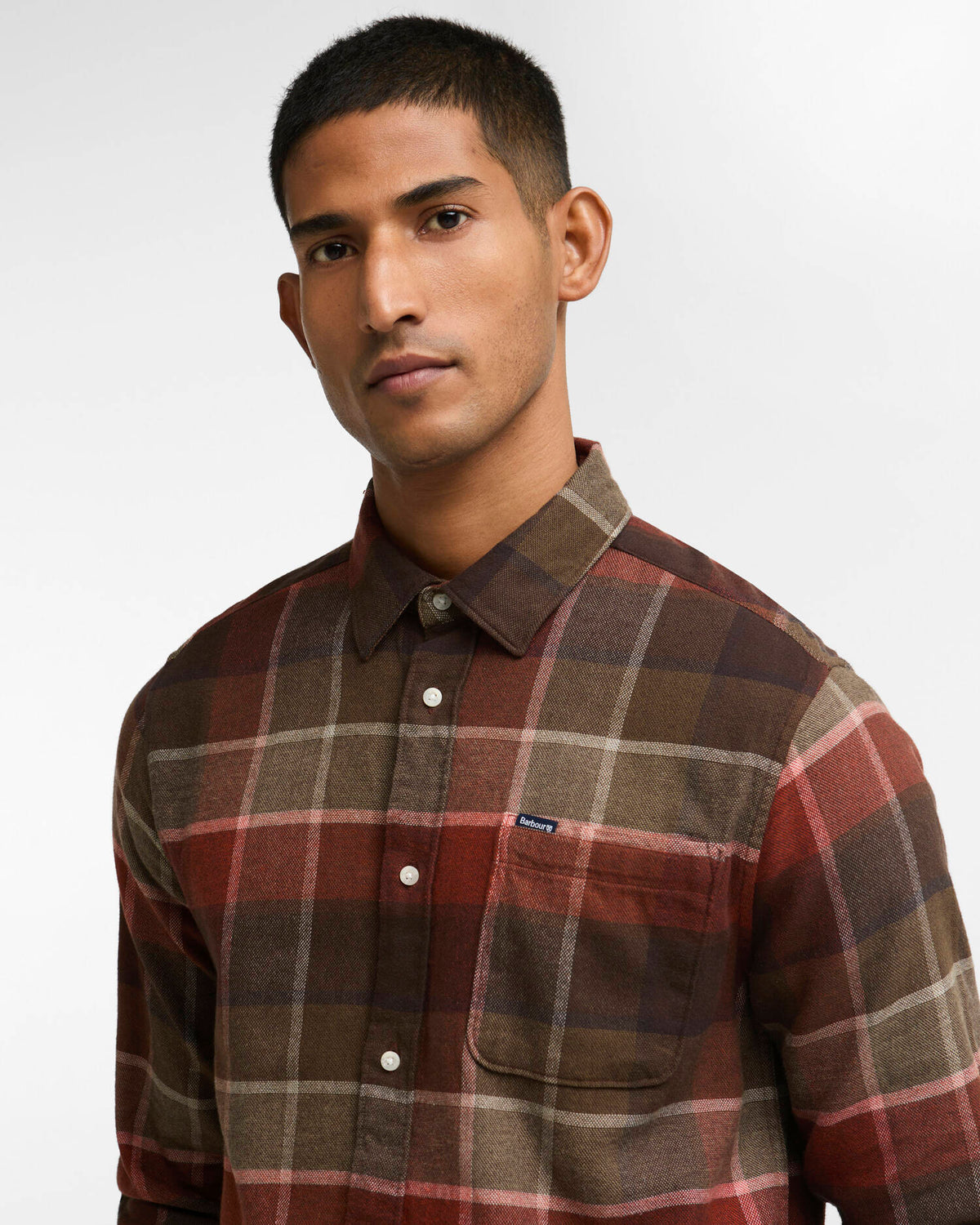 Barbour Copswell Relaxed Checked Shirt Beech