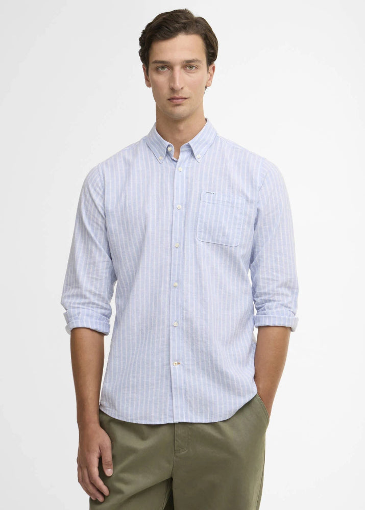 Barbour Nelson Striped TS Shirt Blue