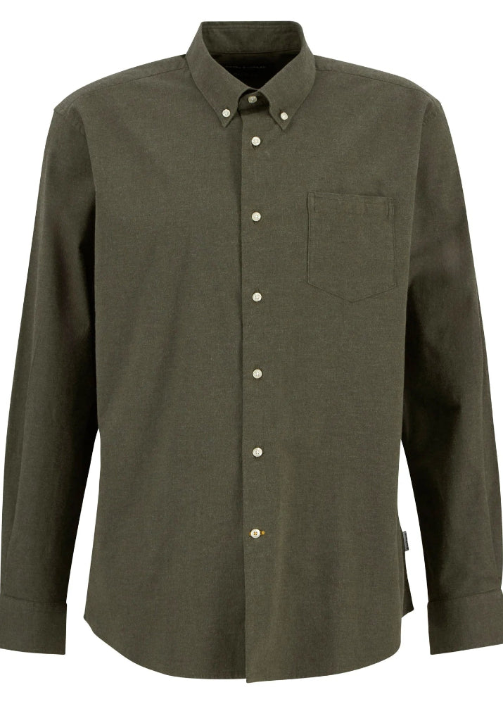 Barbour Aukside Regular Shirt Olive Marl