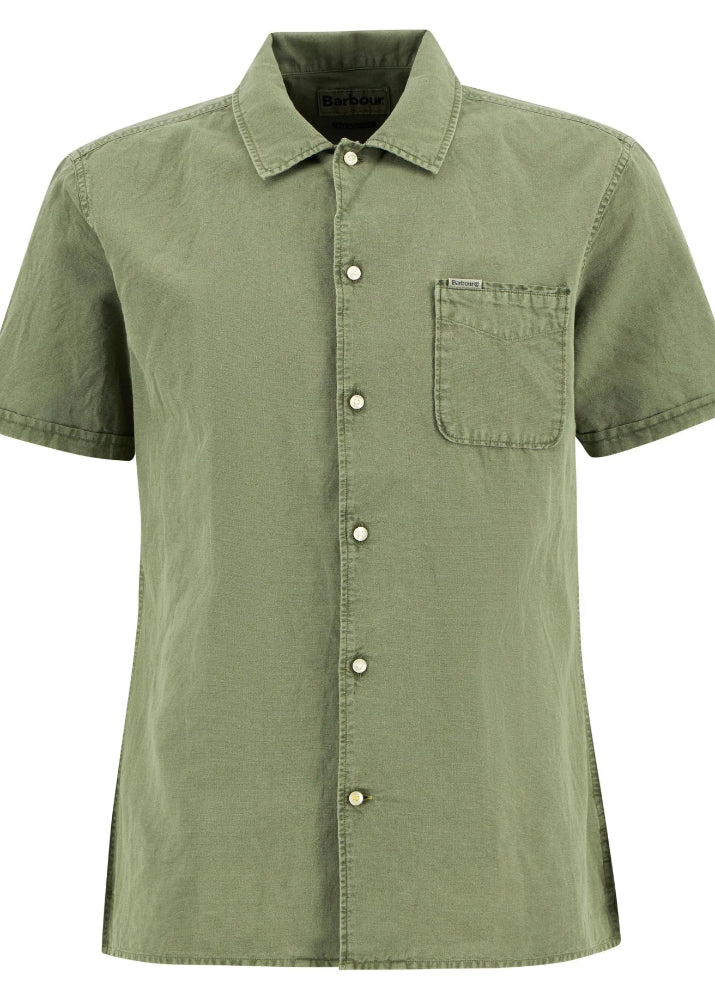 Barbour Landkey Overdyed Shirt Olive