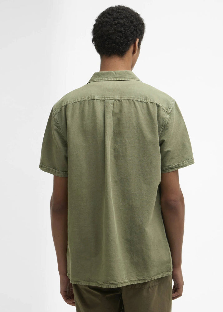 Barbour Landkey Overdyed Shirt Olive