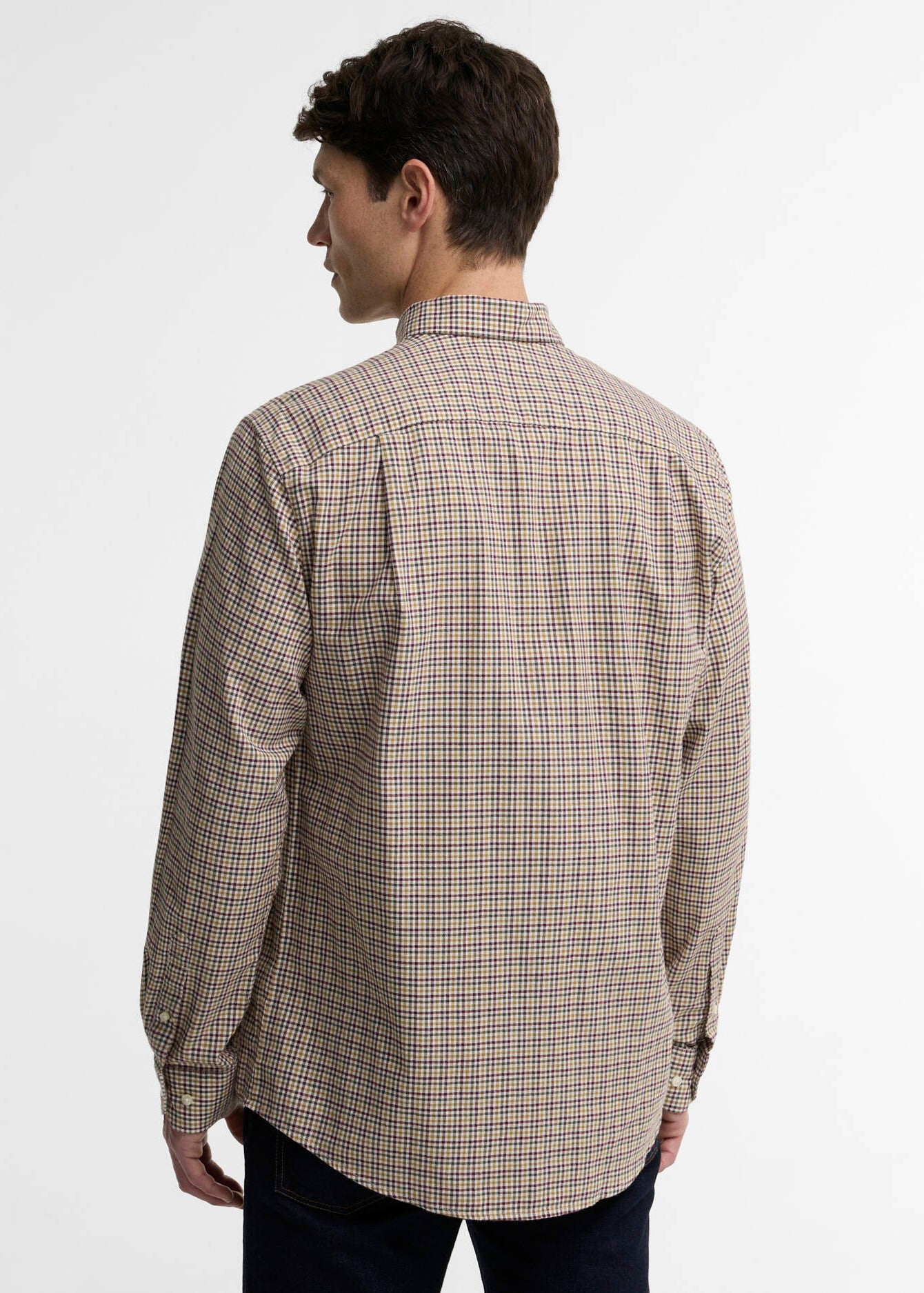 Barbour Farmtown Regular Fit Checked Shirt DK Bord