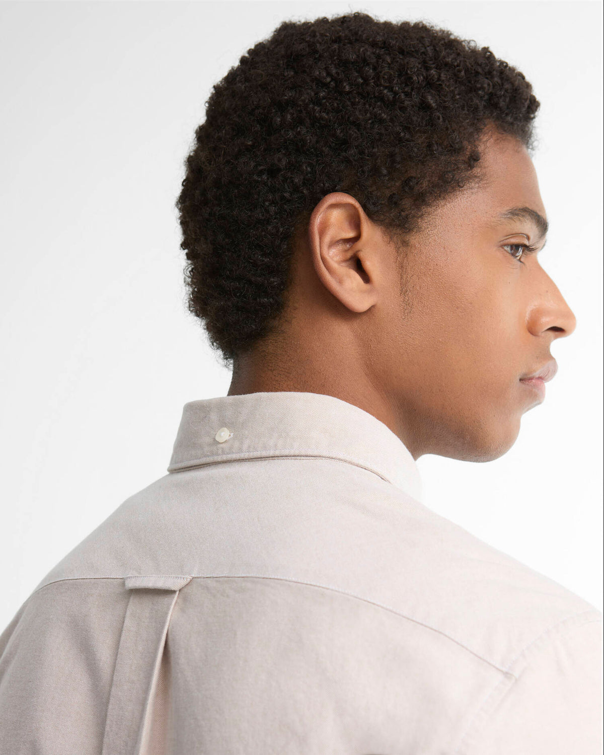 Barbour Authentic Fit Oxford Shirt Stone