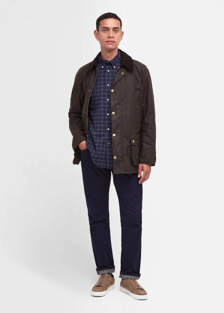Barbour Ashby Wax Jacket Olive