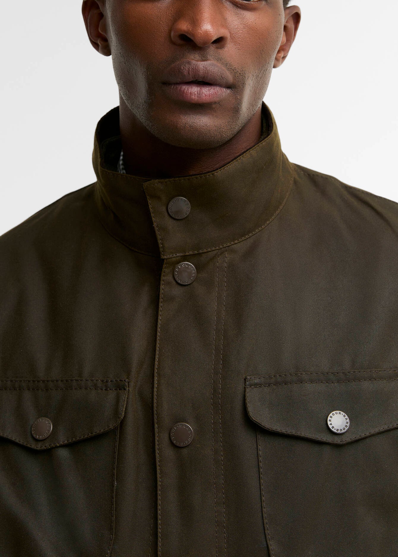 Barbour Ogston Wax Jacket Olive