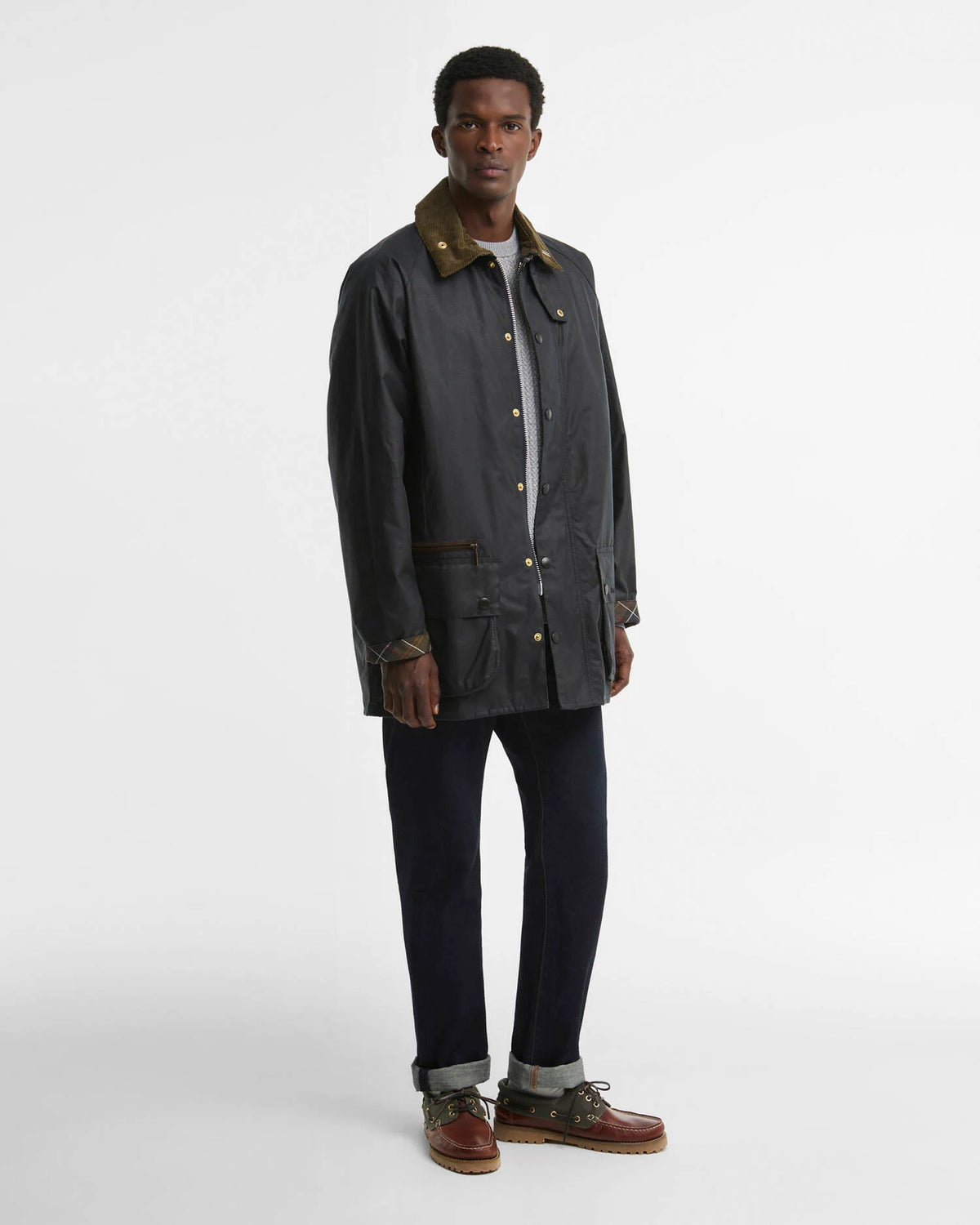 Barbour Icons Beaufort Wax Jacket Navy
