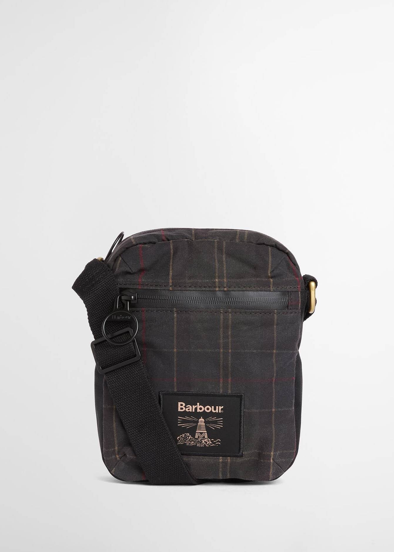 Barbour Field Tartan Wax Crossbody Bag DK CL Tarta