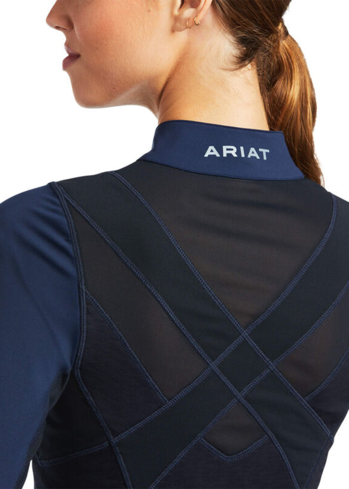 Ariat Ascent 1/4 Zip Long Sleeve Baselayer Navy
