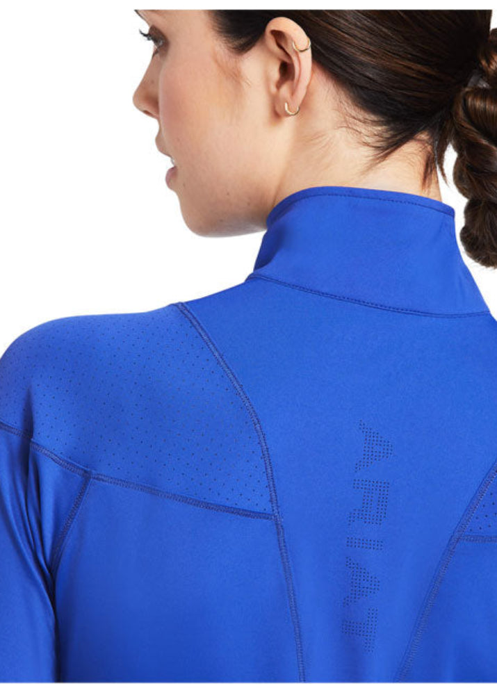 Ariat Auburn 1/4 Zip Long Sleeve Baselayer Mazarine Blue