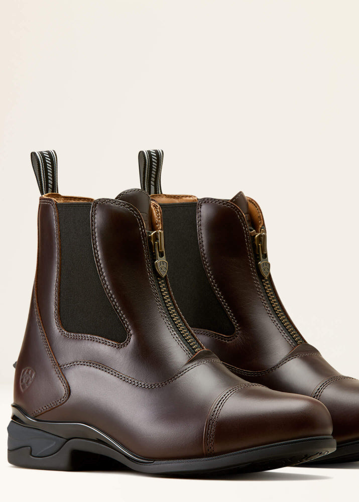 Ariat Women's Devon Zip Paddock Boot Waxed Chocolate