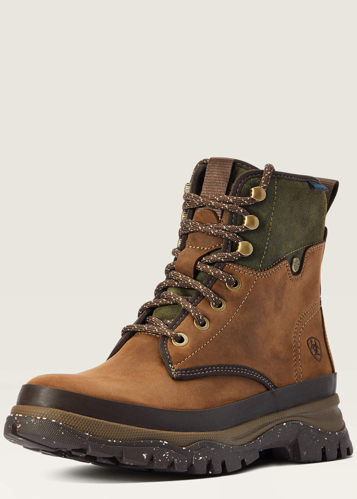 Ariat Moresby Waterproof Boot Oily Distressed Brown