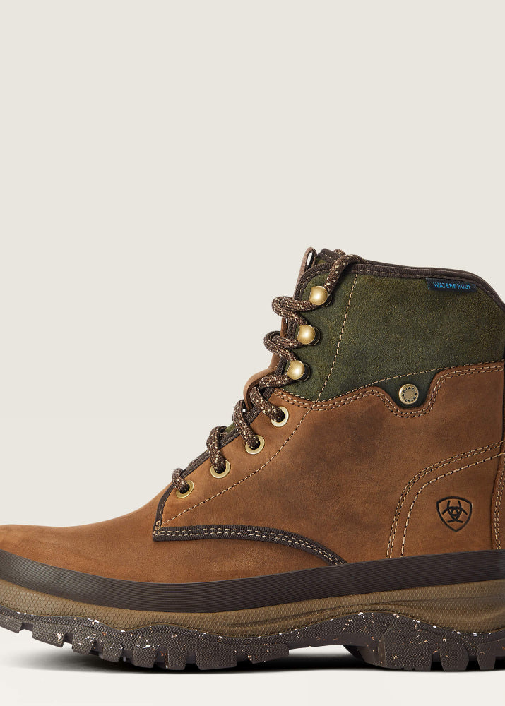 Ariat Moresby Waterproof Boot Oily Distressed Brown