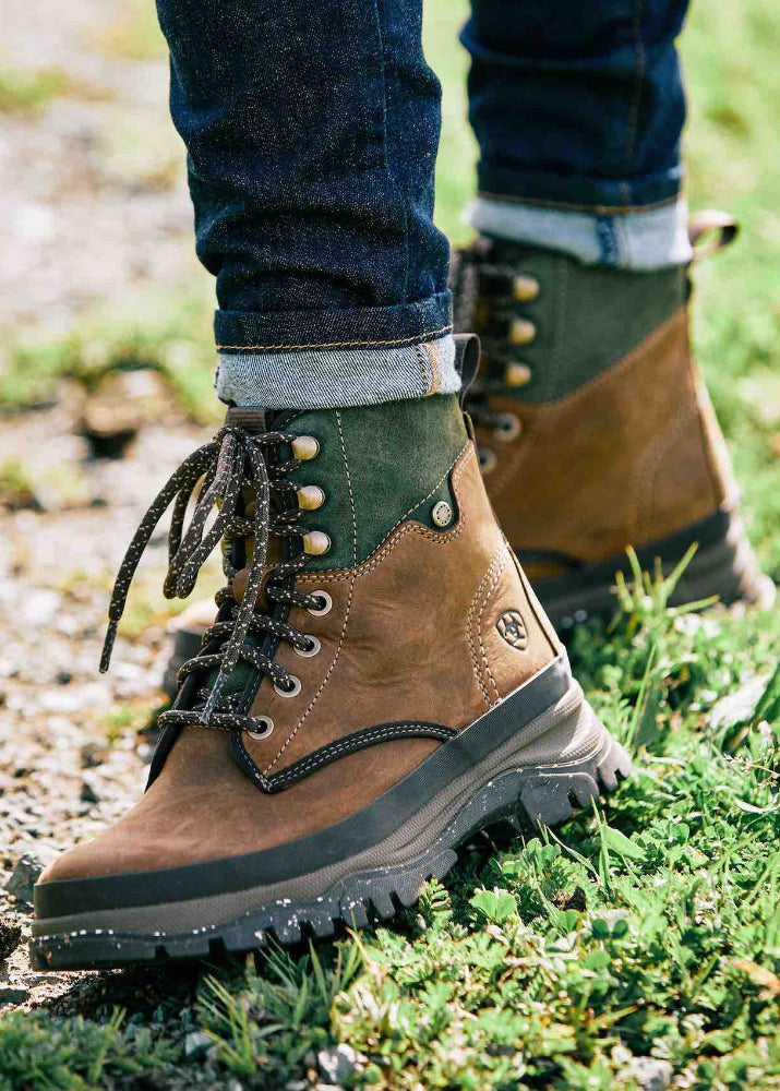 Ariat Moresby Waterproof Boot Oily Distressed Brown