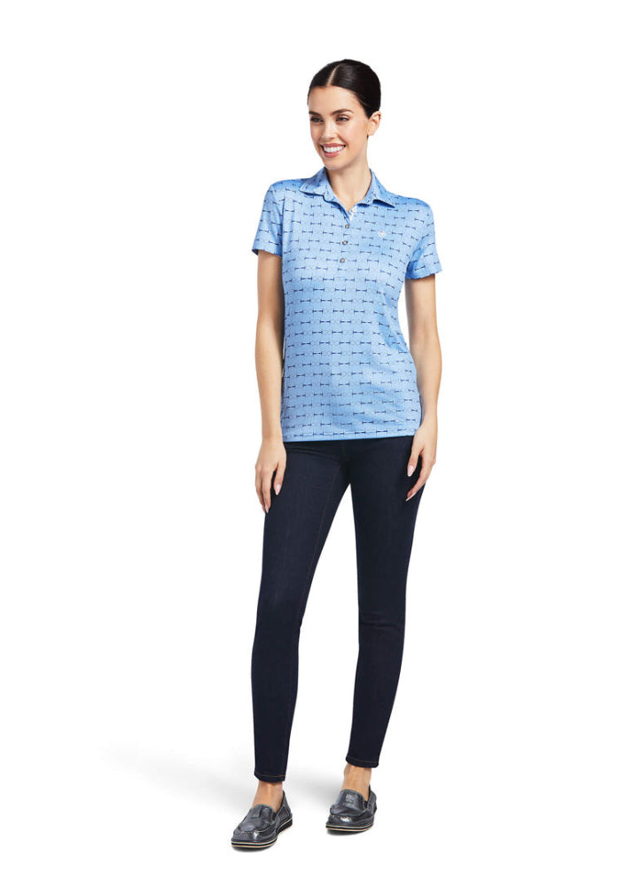 Ariat Motif Short Sleeve Polo Full Check Print