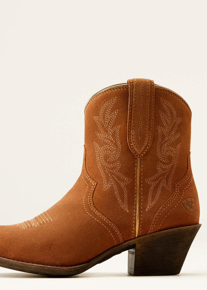 Ariat Women's Harlan Western Boot Walnut Suede