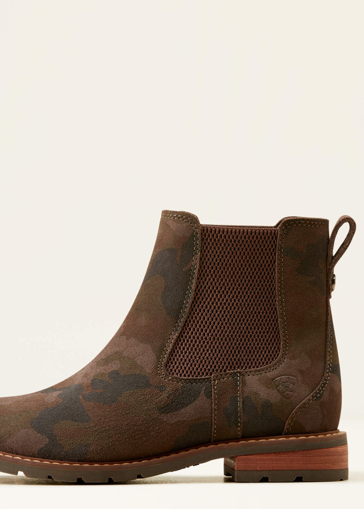 Ariat Women's Wexford Chelsea Boot Camo Suede