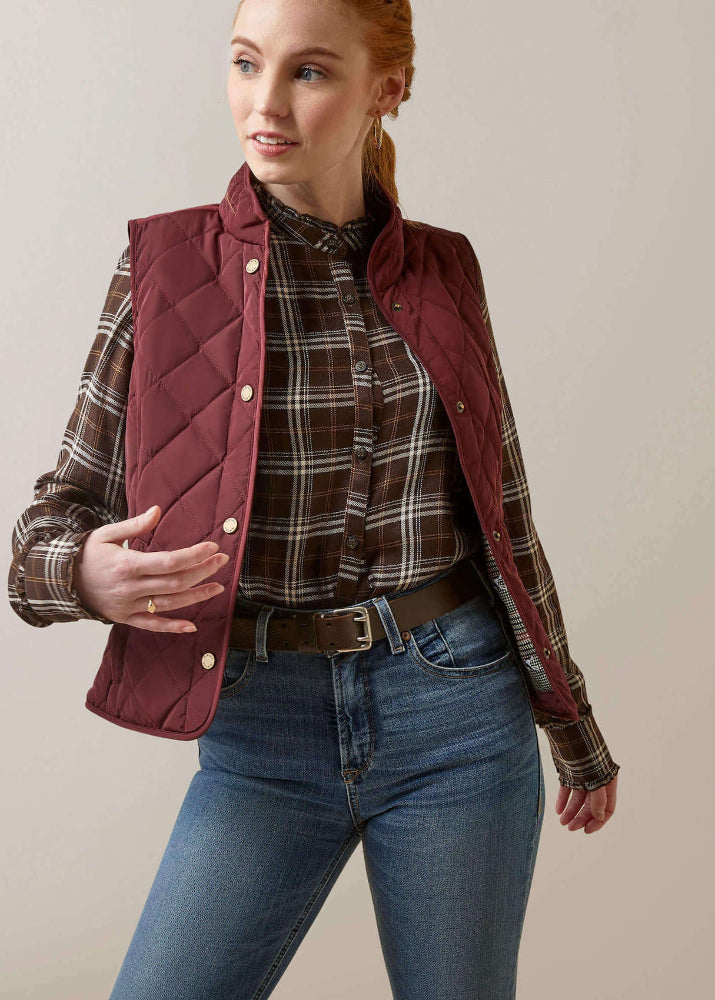 Ariat Woodside Vest Tawny Port
