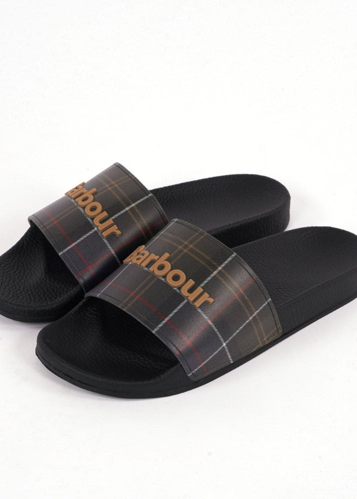 Barbour Classic Tartan Sliders