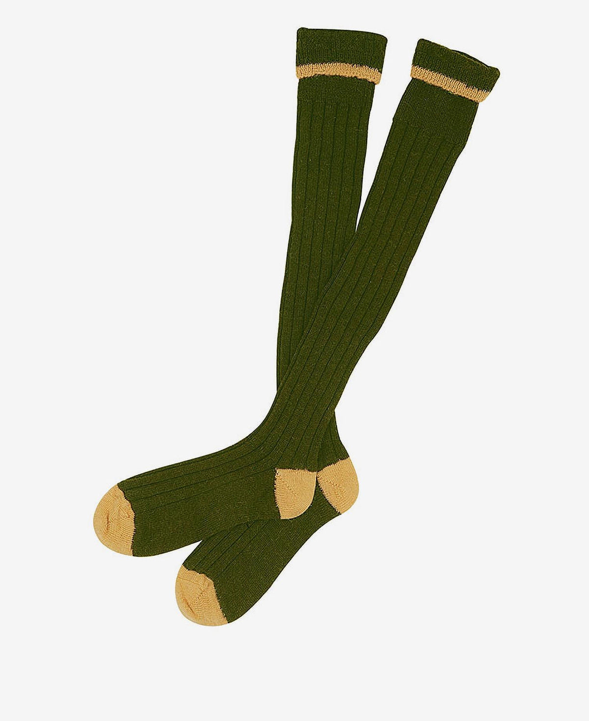 Barbour Contrast Gunstockings Olive Gold