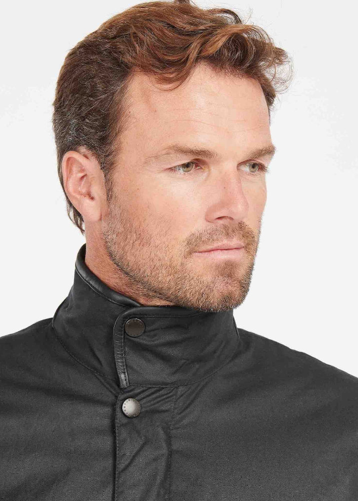 Barbour Hereford Wax Jacket Navy