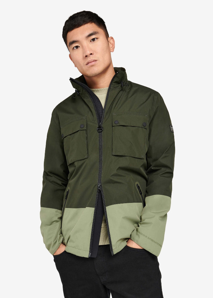 Barbour International Obel Waterproof Jacket Sage