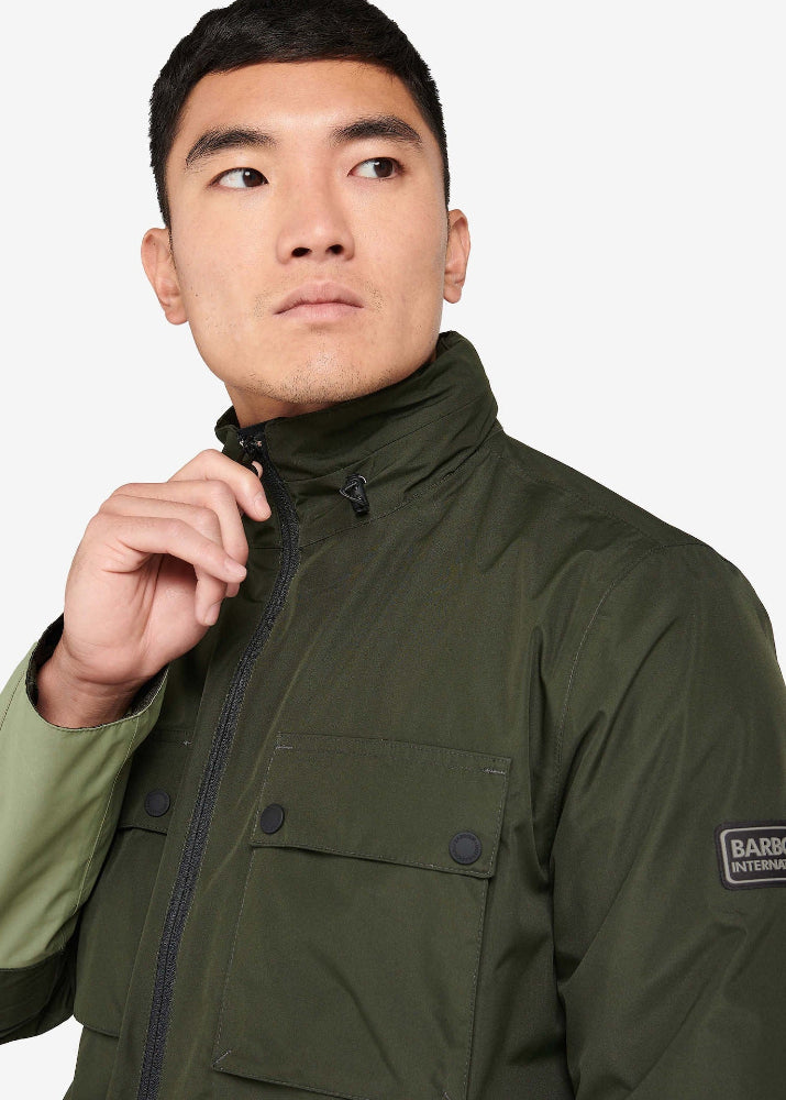Barbour International Obel Waterproof Jacket Sage
