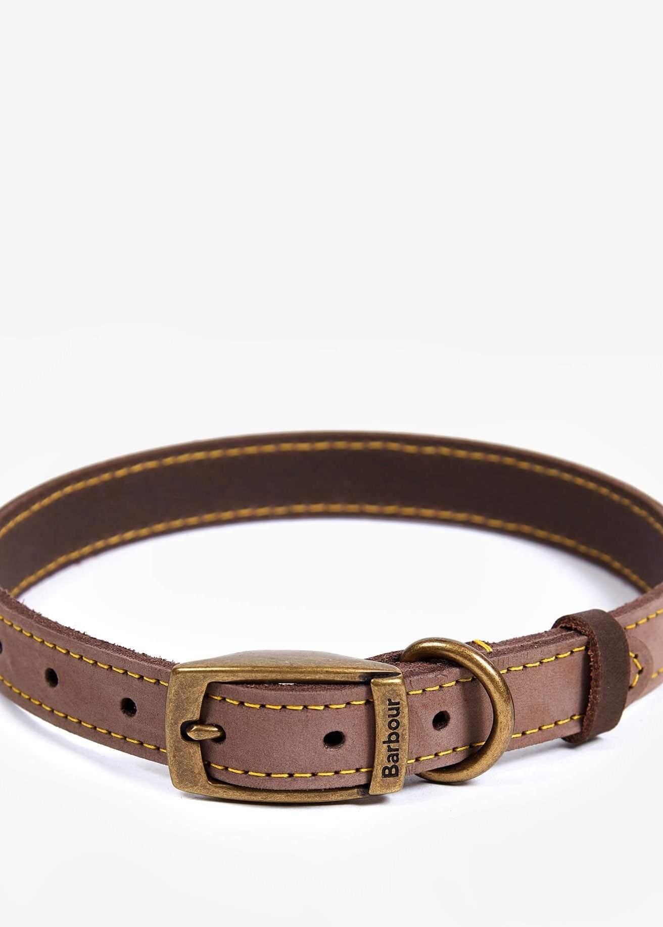 Barbour Leather Dog Collar Brown