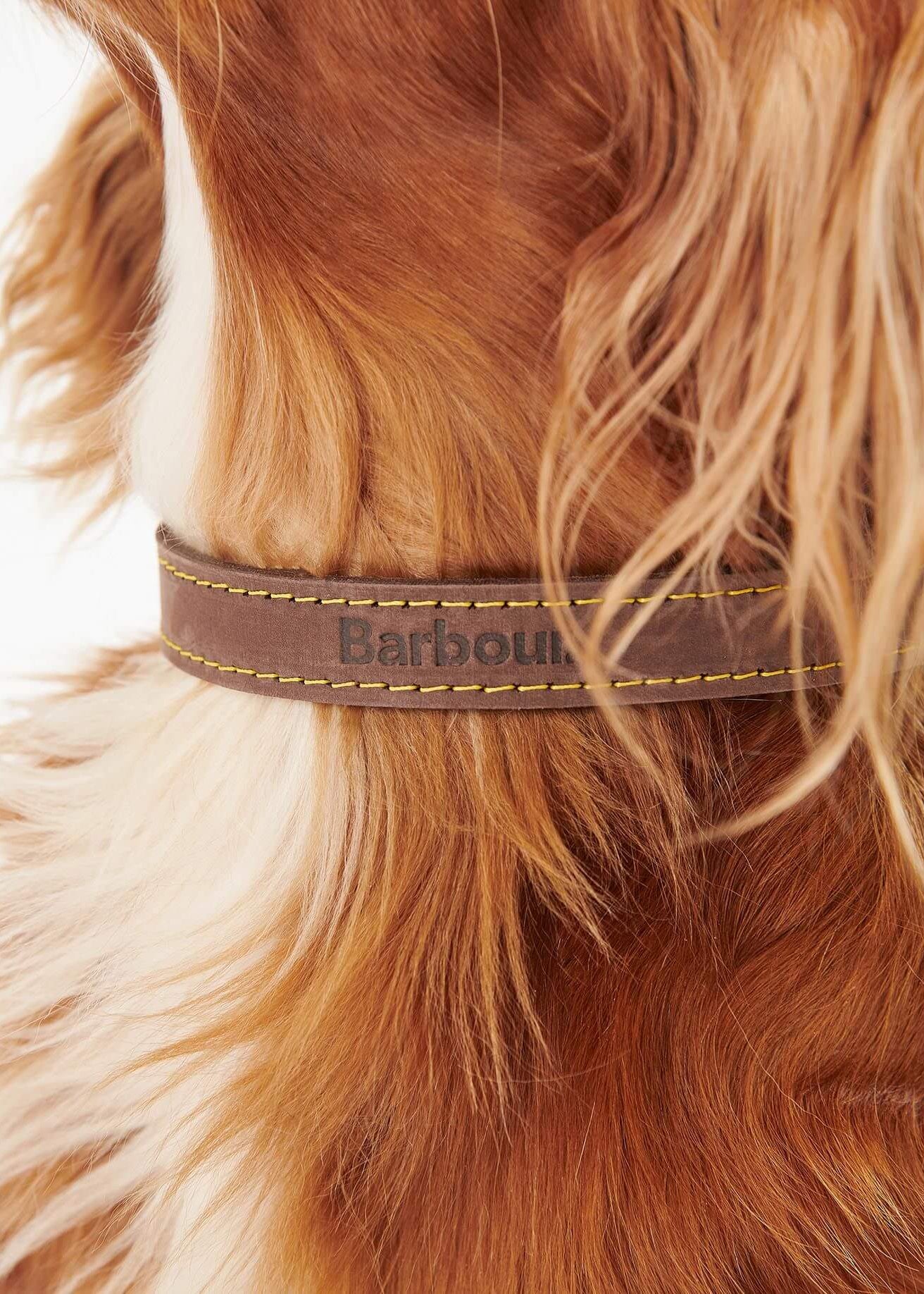 Barbour Leather Dog Collar Brown