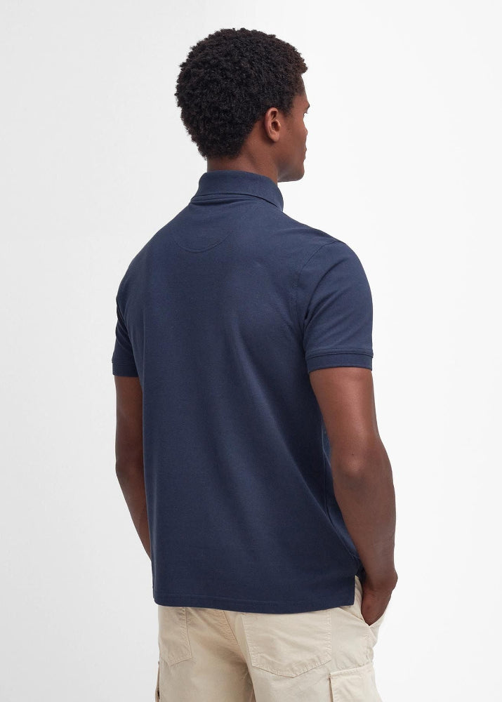 Barbour Lightweight Sports Polo Shirt Navy