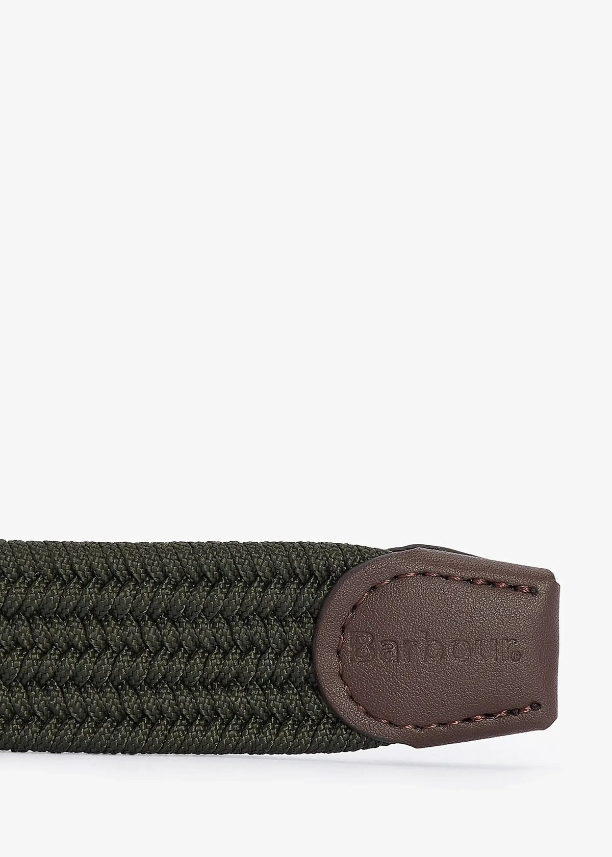 Barbour Nevis Stretch Webbing Belt Dark Olive