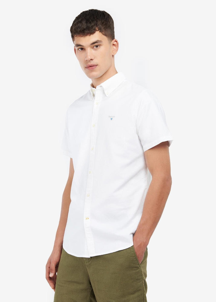 Barbour Oxford Tailored Shirt Short Sleeve White