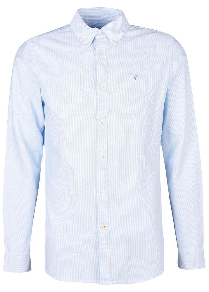 Barbour Oxtown Striped Tailored Shirt Sky Blue