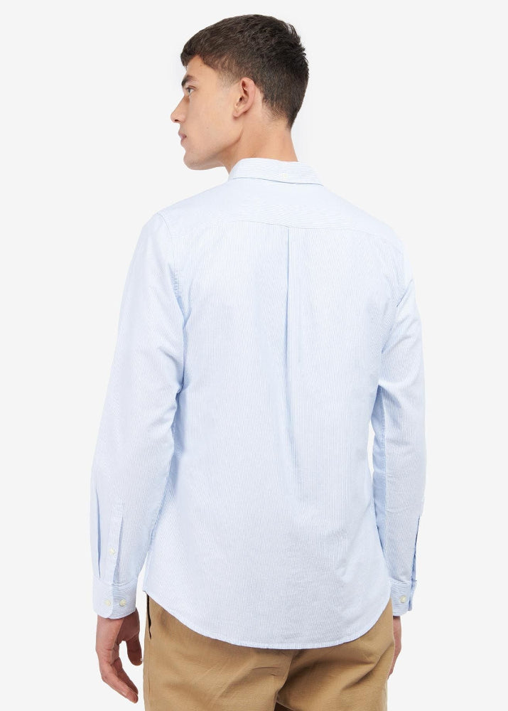 Barbour Oxtown Striped Tailored Shirt Sky Blue