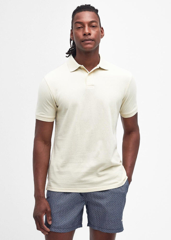 Barbour Washed-Out Sports Polo Shirt Putty