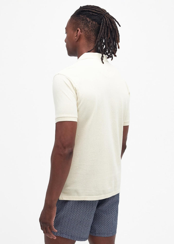 Barbour Washed-Out Sports Polo Shirt Putty
