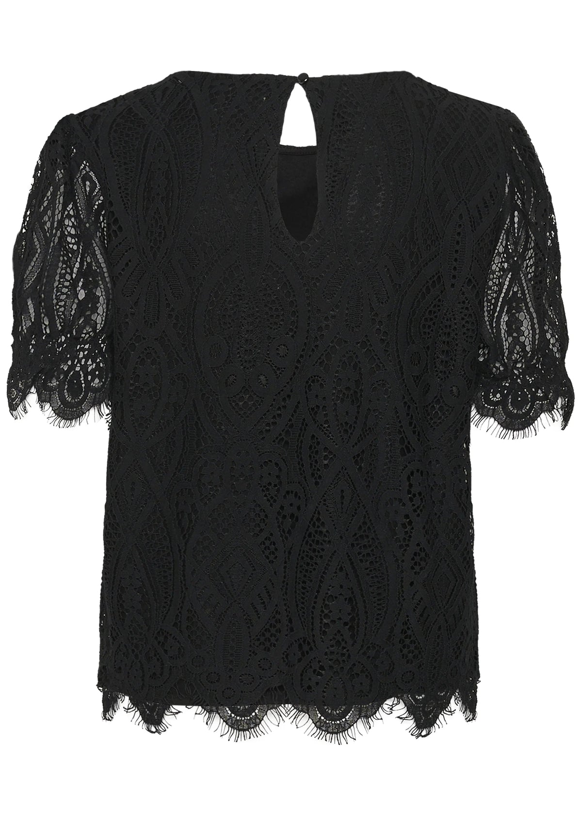 Cream CRDith Lace Blouse Pitch Black